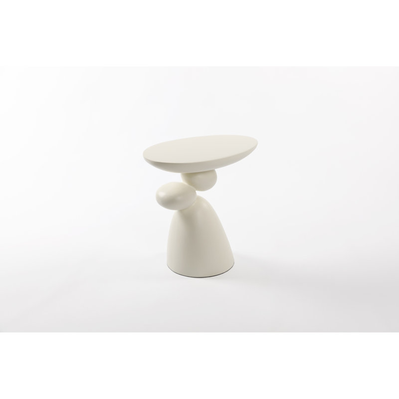 Table de bout Lucky Stone, table d'appoint en fibre de verre, table de coin minimaliste moderne, table basse avec décoration, pour le salon, la chambre à coucher, la chambre d'amis