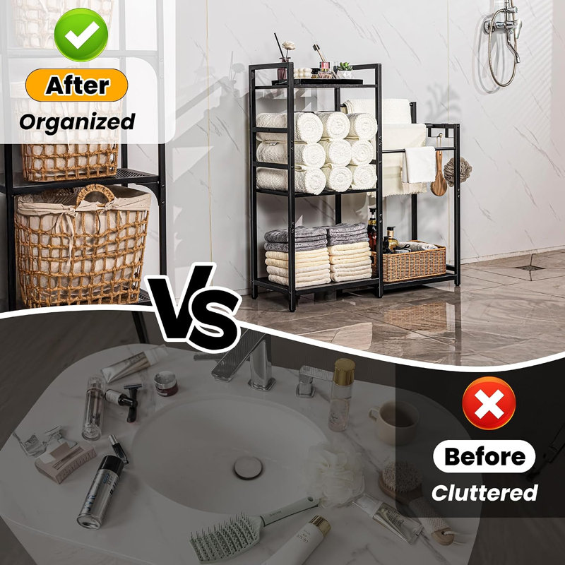 Towel Racks for Bathroom, 3-Tier Standing Towel Rack