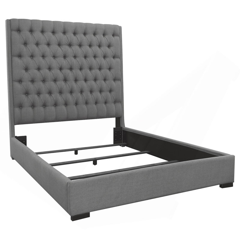 Tufted Upholstered Panel Bed