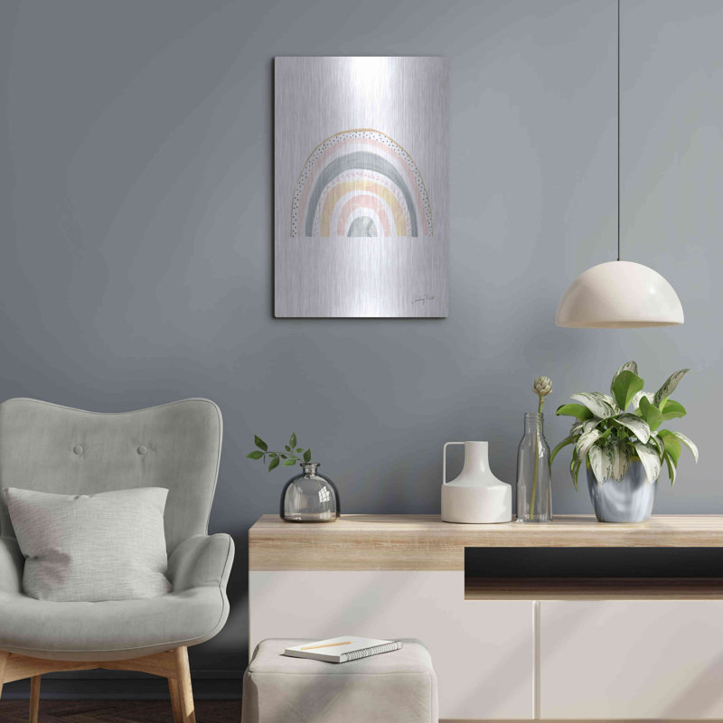 Art mural Boho, arc-en-ciel par Courtney Prahl, H 24 po x l 16 po