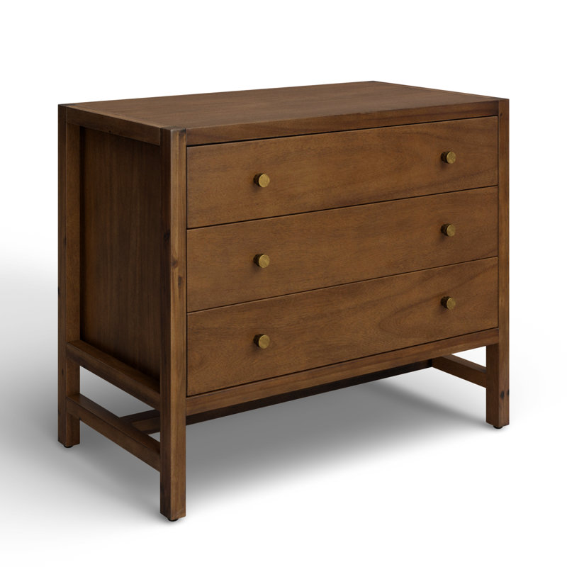 Soline 3 - Drawer Nightstand, Saddle Tan