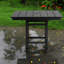 Tables de patio pliantes, table carrée moderne Hdpe 37,8 pouces