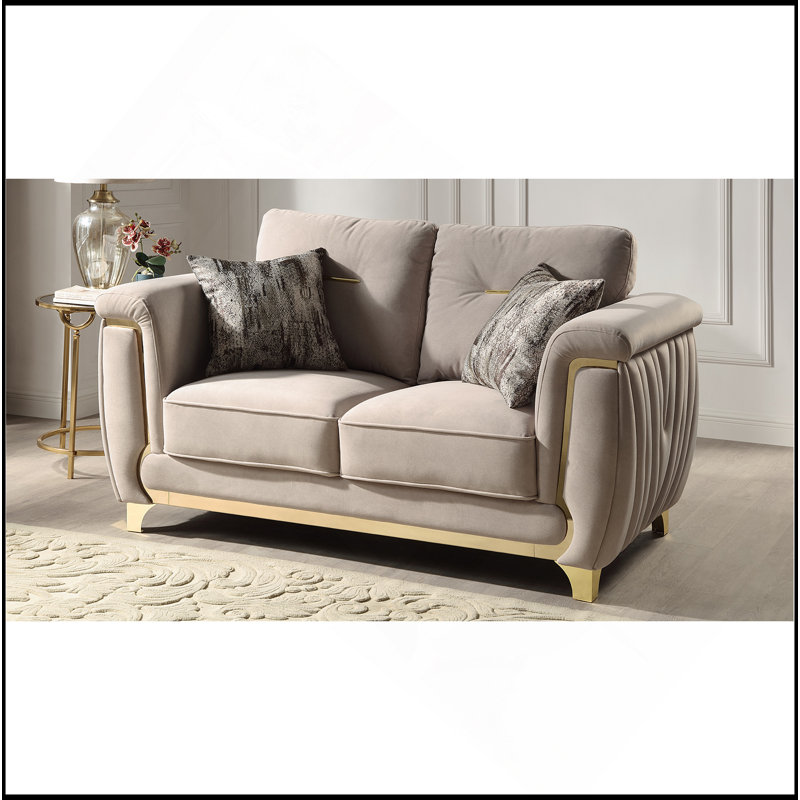 Causeuse en tissu Leena