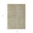3' X 5' Ivory And Brown Abstract Washable Indoor Outdoor Area Rug