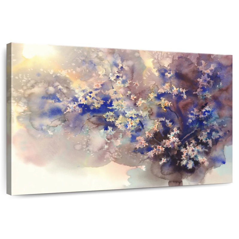 Avery Cherry Floral Abstract, 8" H x 12" W