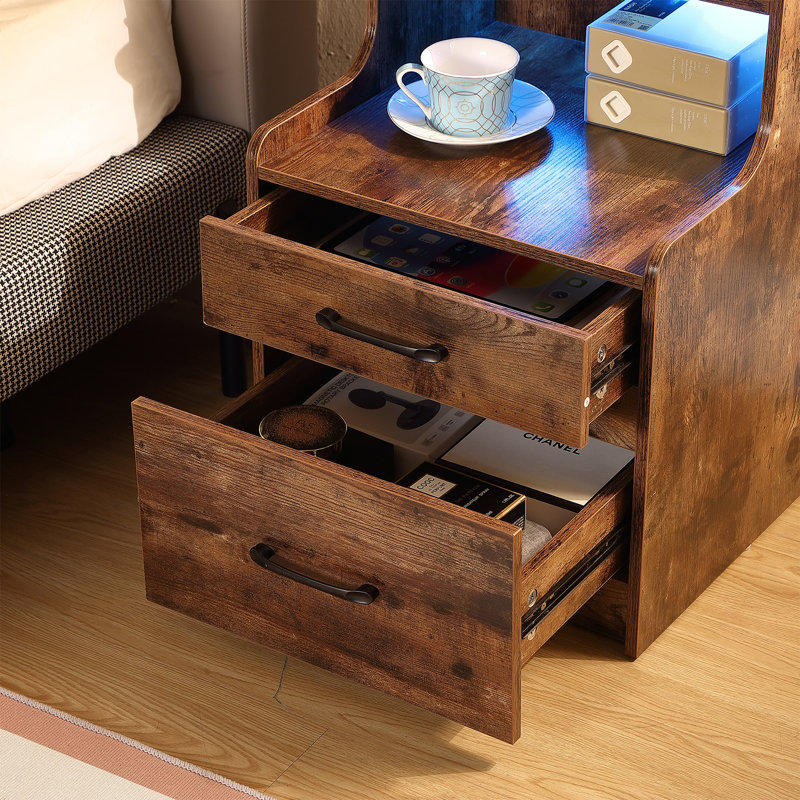 Table de chevet Reidsville, Brun