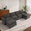Canapé d'angle rembourré avec 2 repose-pieds-1982651132-1982651133