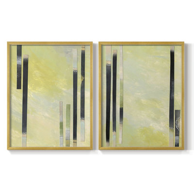 Neutral Assemblage I-Premium Framed Print -Ready to Hang - No Nails Required - No Nails Required