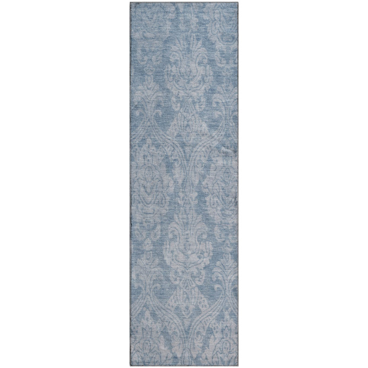 Premium Machine Washable Honig AMF1659 Damask Rug
