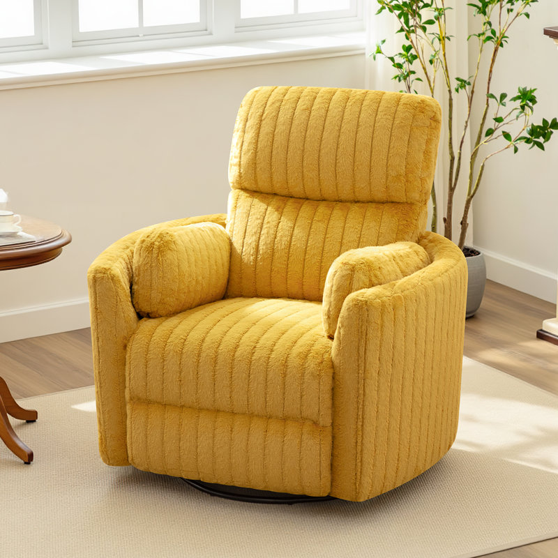 Fauteuil inclinable électrique pivotant et basculant de 40 po de largeur, Lueur dorée