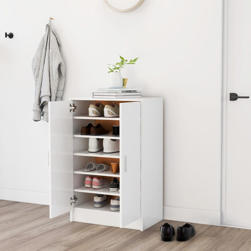 Shoe Storage Cabinet, White