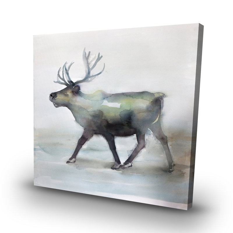 Caribou - 32"x32" art on canvas