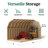 Colonial Greenfield Barn Outdoor Wood Storage Shed-294814155-294814152