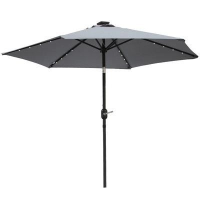 Martigues 2.5m Traditional Parasol with Lights