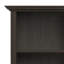 Bibliothèque en bois massif Amherst à 5 tablettes en hickory brun, fabriquée à la main pour des solutions de rangement polyvalentes et durables-130594846