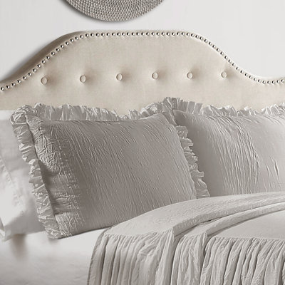 Reyna Microfiber Ruffle Skirt Bedspread Set