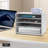 Niamarie 2pcs 4-layer Stackable Desktop File Organizer-98753536