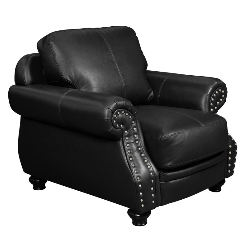 Fauteuil club de 42 po de largeur, Noir