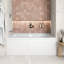 Baignoire en alcôve en acrylique blanc brillant avec drain extérieur 60 po x 32 po Streamline-108301912