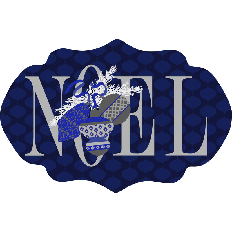 Cobalt Noel - Wrapped Canvas Print, 81cm H x 122cm W x 3.8cm D