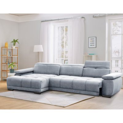 Jafiya 4 Seater Velvet Sofa Bed