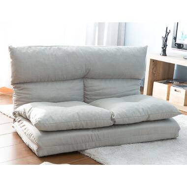 Twin Upholstered Pillow Back Futon Chair
