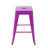 Backless Metal Bar Stools Set with Space-Saving Design-655884897