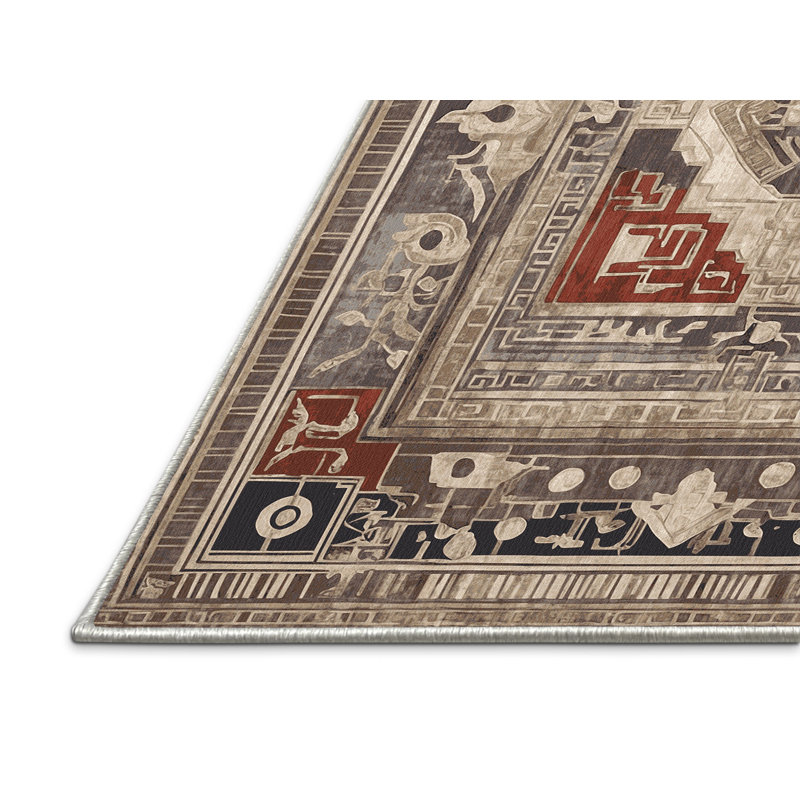 Trojan Tribute Rug, Square 5'
