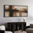 Neutral Beige and Brown Cross Abstract with Soft Gradient – Large Framed Canvas Master Bedroom Wall Art Print-923425311-923425310