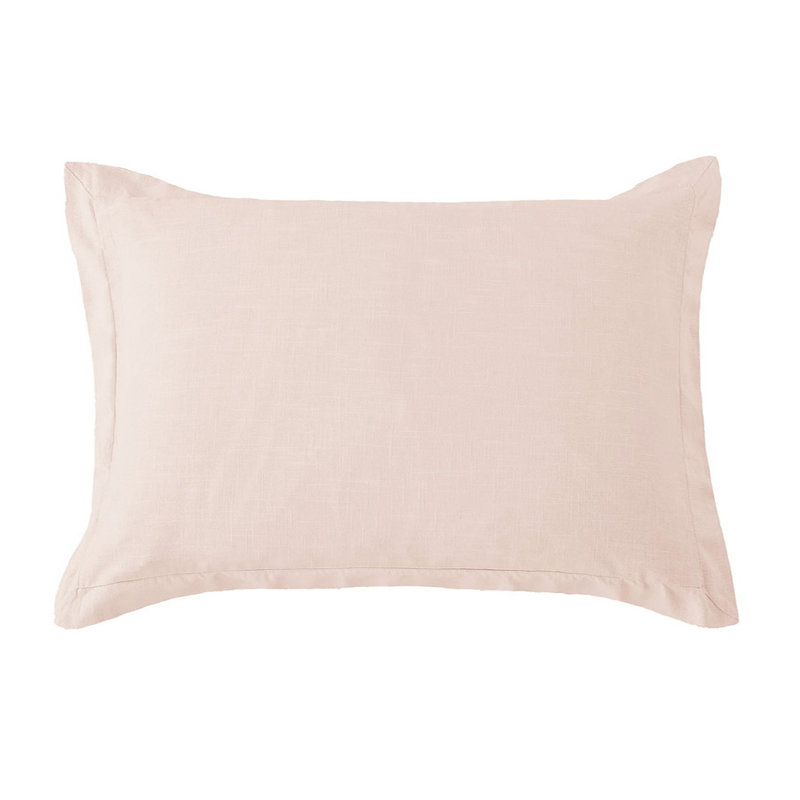 Blush Linen Tailored 27x39 inch Euro Pillow