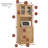 Kitchen Cabinet 22.7 inch Wide Freestanding China Display Hutch with Storage, Microwave Shelf and Utensil Drawer,-116087304