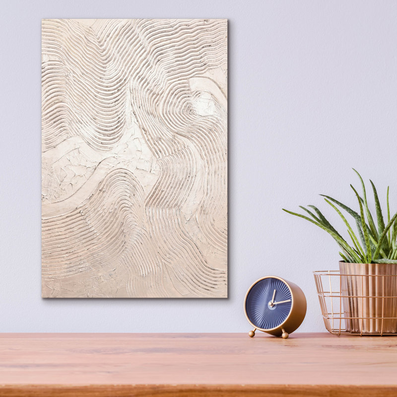 «Metallic - Rose» par Design Fabrikken, art mural en acrylique, 12 po x 16 po