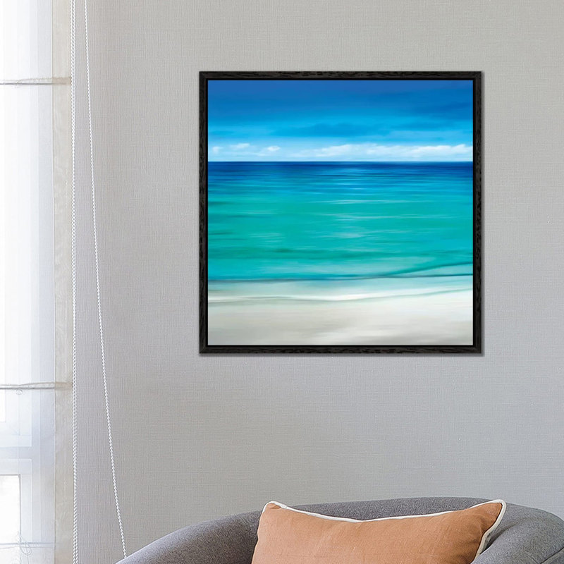 Paradise II' Print, 66.04 cm H x 66.04 cm W x 4.445 cm D, Black Floater Framed