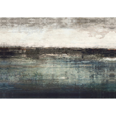 Blue Green Horizon - Wrapped Canvas Art Prints