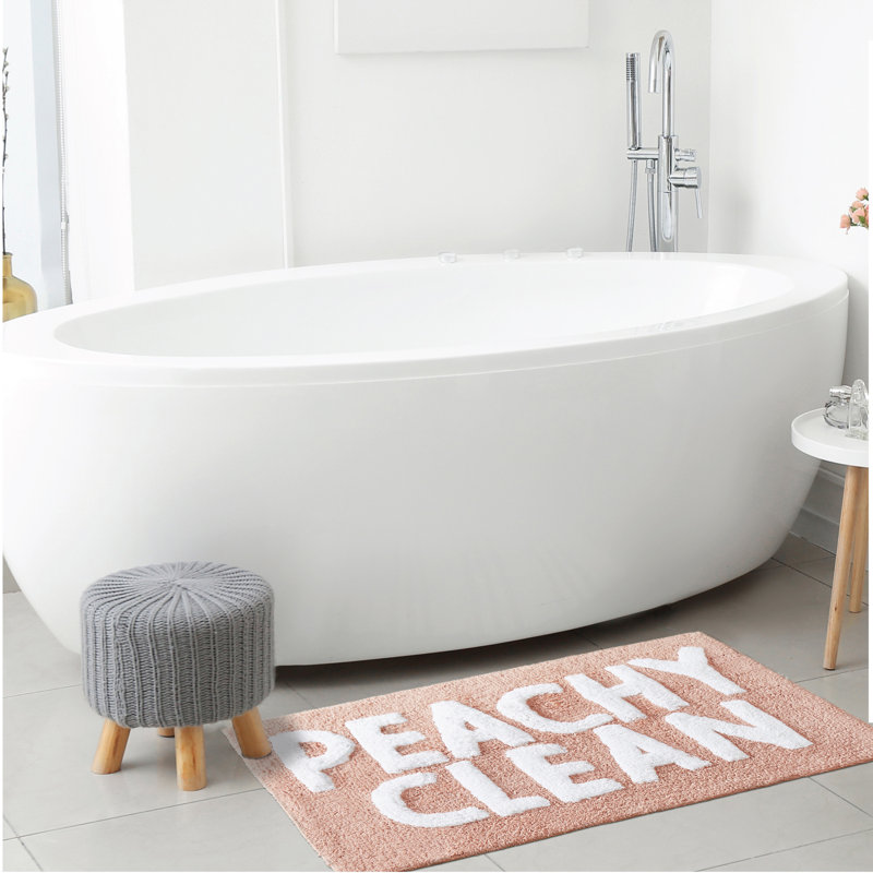 Jessica Simpson Peachy Clean Cotton Bath Rug