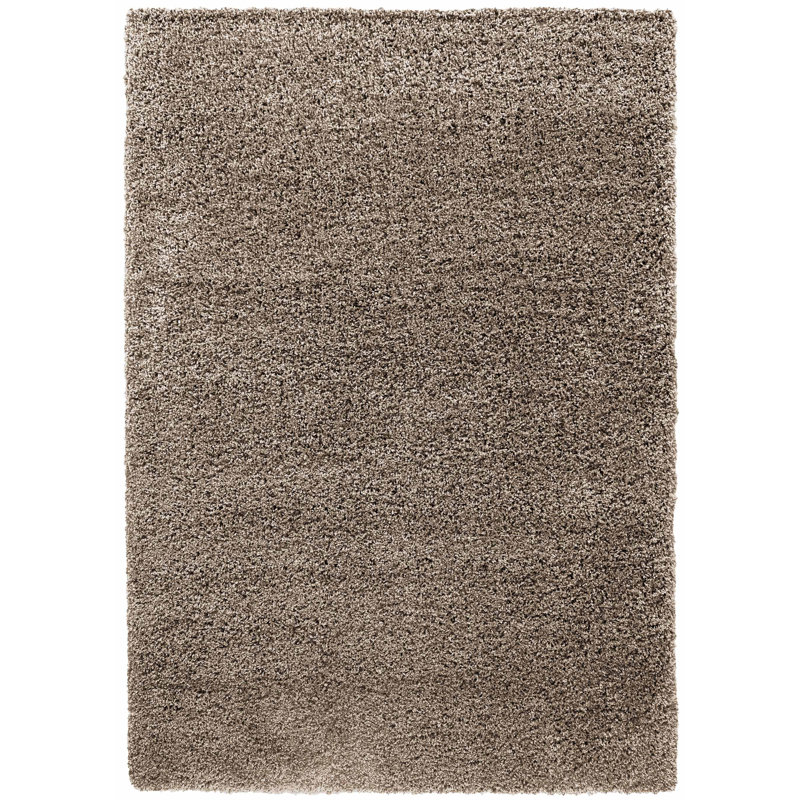 Esterly Light Beige Shaggy Rug, Rectangle 160 x 230cm