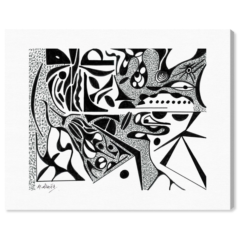 Manuel Roman - Flowing Lines Print by Oliver Gal, 36"H x 45"W, Gallery Wrapped