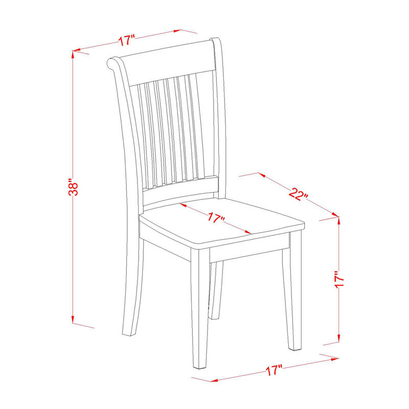 5 Piece Dinette Set for 4 Includes a Rectangle Dining Table with Butterfly Leaf and 4 Dining Room Chairs, Oak
