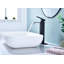 Robinet de lavabo de salle de bain à poignée simple avec bonde escamotable Waterfall