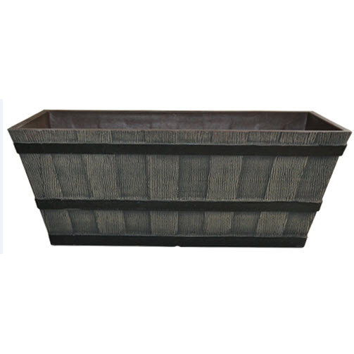 Boîte à fleurs en résine de tonneau whiskey Savner