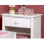 Table de chevet contemporaine blanche