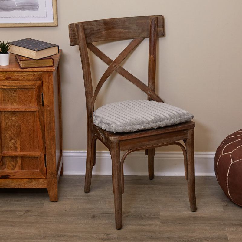 Coussins de chaise antidérapants Klear Vu The Gripper, coussins de siège doux et confortables, pour la cuisine, la salle à manger ou le bureau, étain luxueux, ensemble de 8