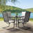 4 - Person Patio Dining Set with Square Table-1454183010