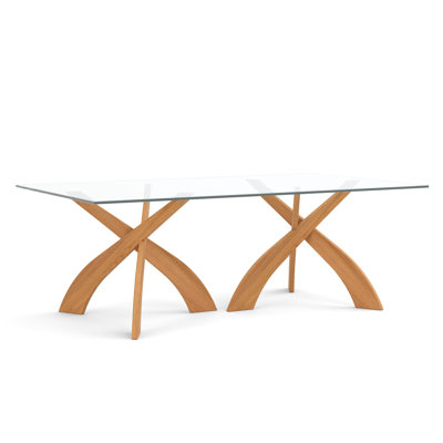 Entwine - Table rectangulaire en verre