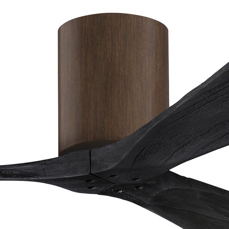 Irene Ceiling Fan, Walnut, Matte Black, 42"