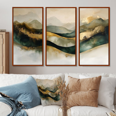 Abdelaziz - Liquid Ink Wall Art - Set Of 3