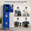 Kaer 12" Wide 3-Tier Metal Locker with Ventilated Doors, Hooks & Name Plate-71601752
