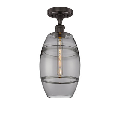 Plafonnier semi-encastré 1 lumière Edison - Abiagael