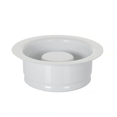 1/2 HP Continuous Feed Garbage Disposal with White Flange and Stopper Kit