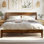 Acacia Premium Emery Solid Wood Platform Bed Frame with Headboard, Bed Frame Noise-Free, No Box Spring Needed